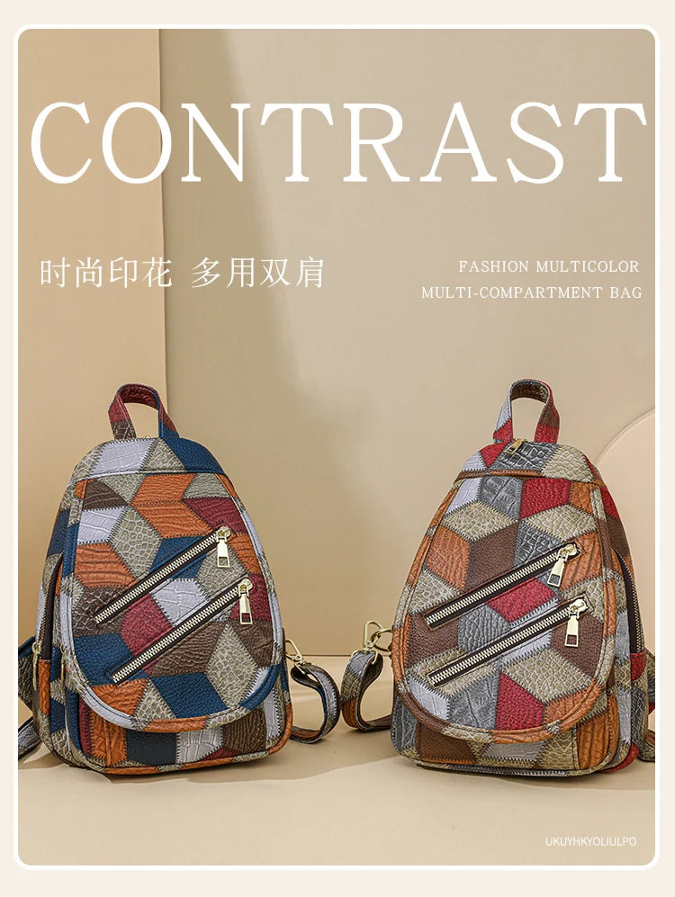 Fashion Women's Backpack Large Capacity Shoulder Bag Waterproof Chest Bag Multi Functional Crossbody Bag High Quality Handbags