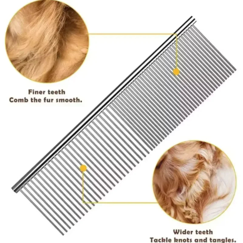 Stainless Steel Pet Grooming Combs for Cats And Dogs