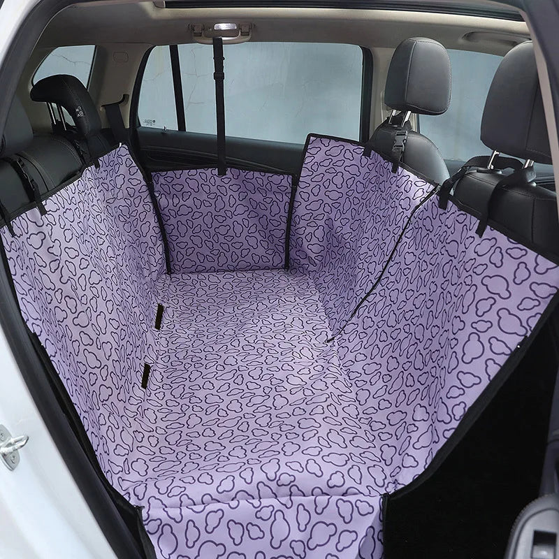 Dog Car Seat Cover Waterproof Pet Dog Carriers Travel Mat Hammock For Small Medium Large Dogs Car Rear Back Seat Safety Pad