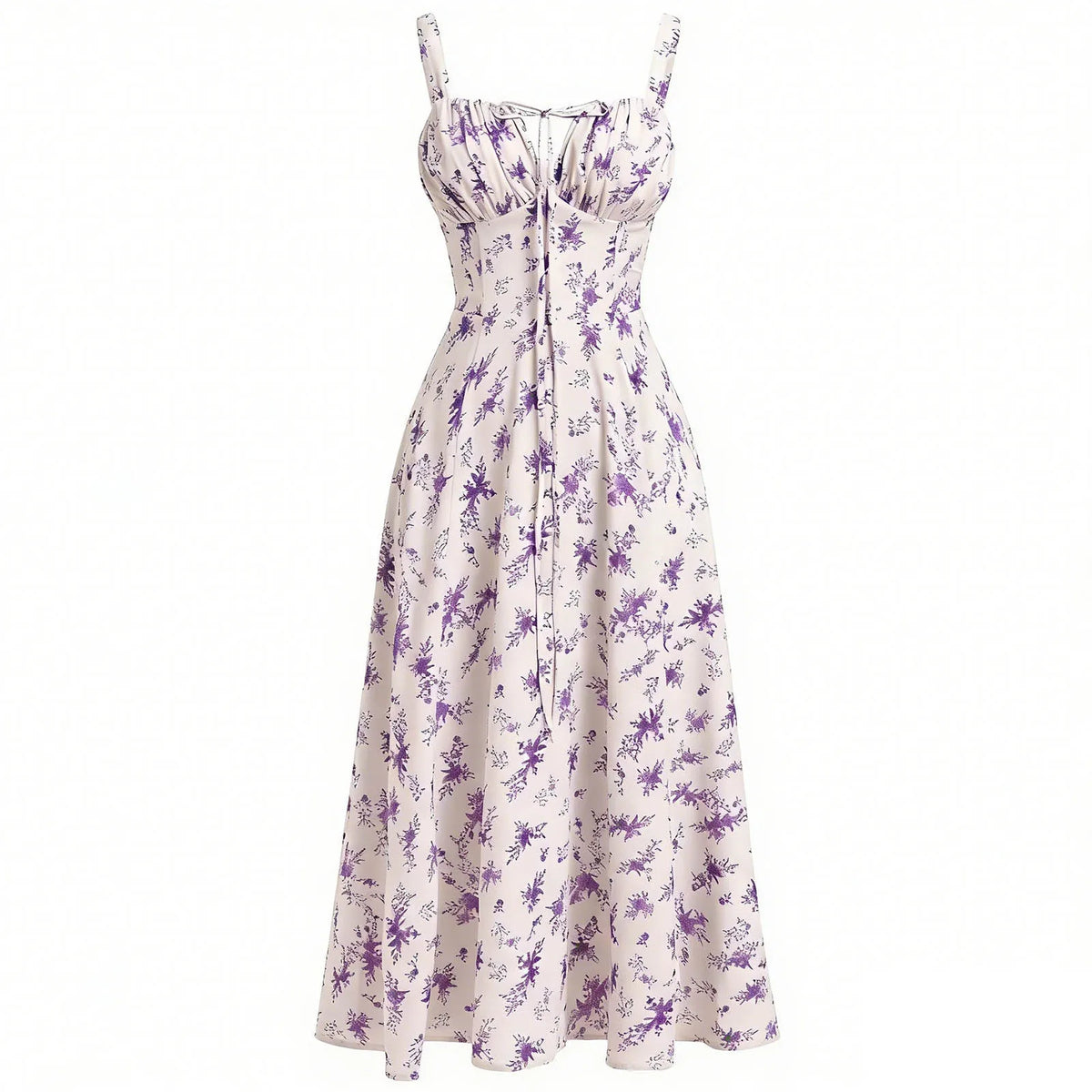 Juniors Size Women's Floral Cotton Blend A-Line Sundress – Breezy Country Style for Sunny Days