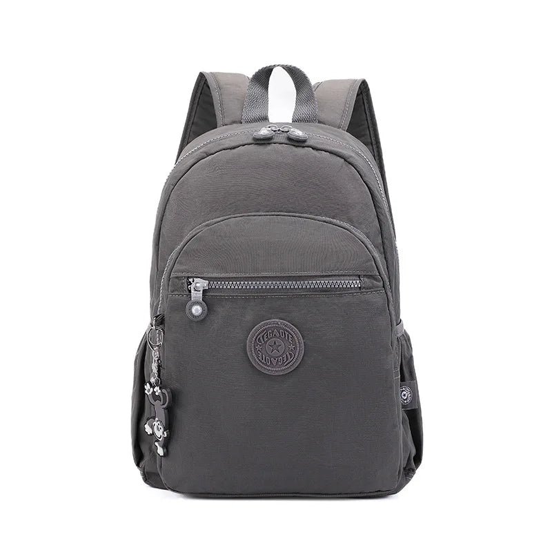 TEGAOTE High Quality Nylon Flower Pattern Fashion Casual A4 Girl Boy Women Men Schoolbag Backpack Lightweight Travel Bag M1318