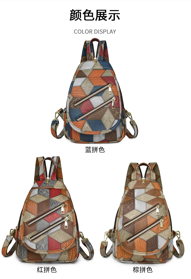 Fashion Women's Backpack Large Capacity Shoulder Bag Waterproof Chest Bag Multi Functional Crossbody Bag High Quality Handbags