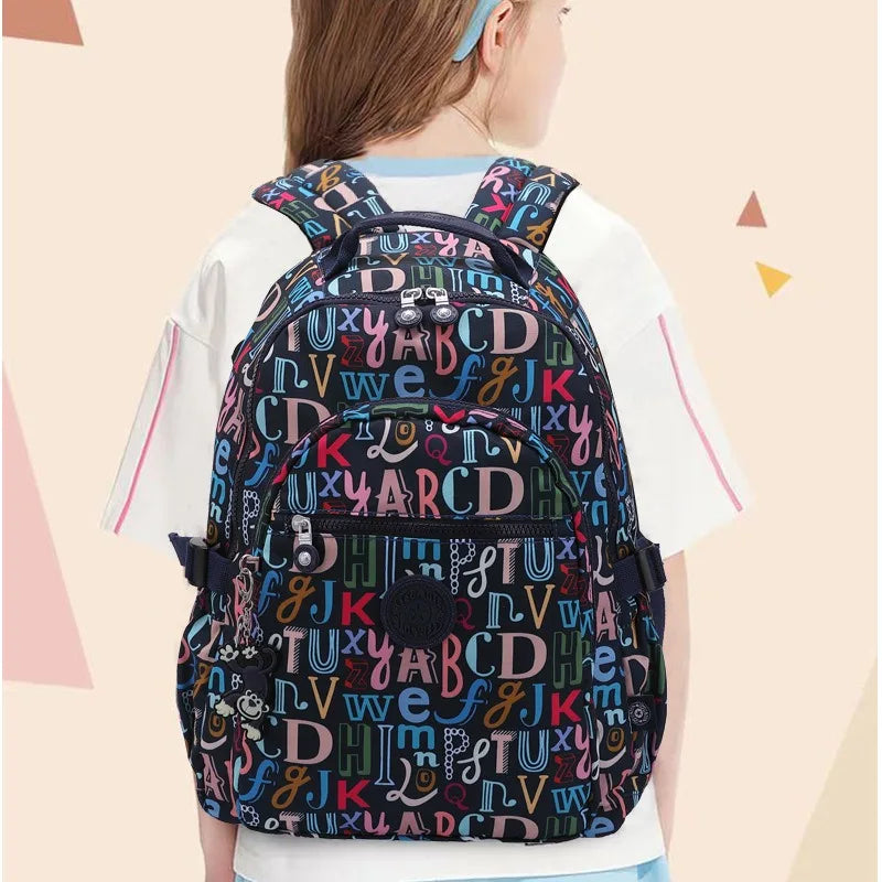 2024 High Quality Flower Fashion Casual Waterproof A4 Women Men School Backpack 15.6'' 14'' Laptop Lightweight Travel Bag M1983