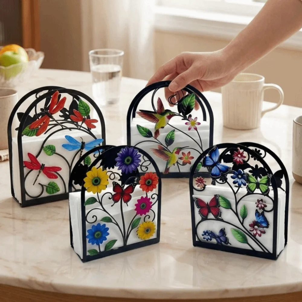 Creative Waterproof Acrylic Napkin Holder Rustproof Modern Paper Towel Shelf Sturdy Decorative Desktop Tissue Stand Hotel Use