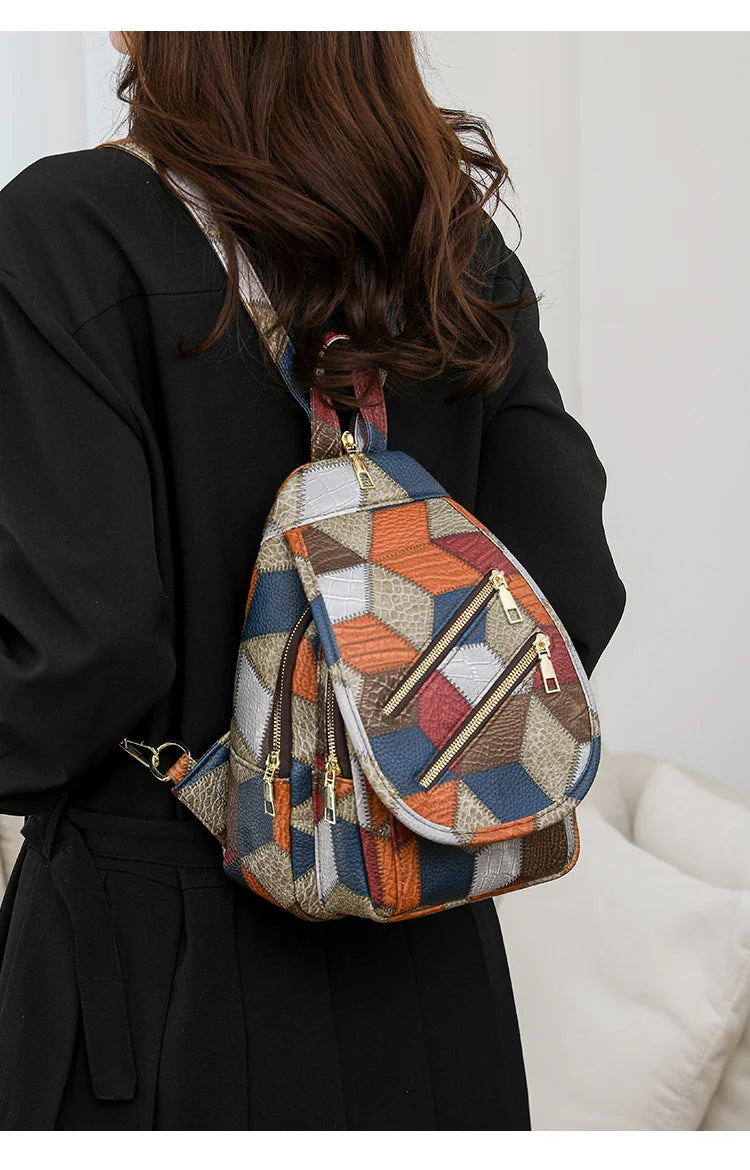 Fashion Women's Backpack Large Capacity Shoulder Bag Waterproof Chest Bag Multi Functional Crossbody Bag High Quality Handbags