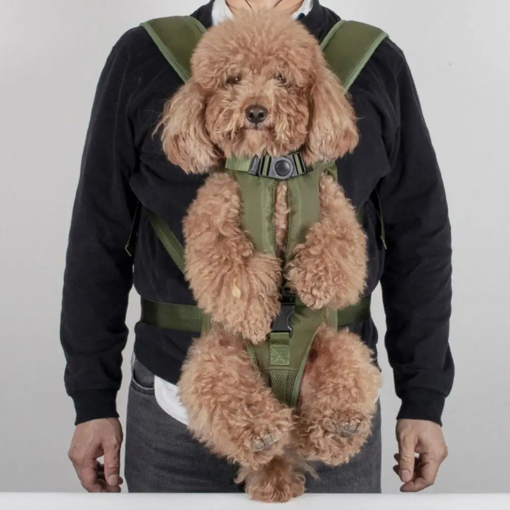 Adjustable Pet Front Backpacks Hands Free Breathable Portable Pet Bag Puppy Carring Bags Oxford Dog Outgoing Bag Outdoor