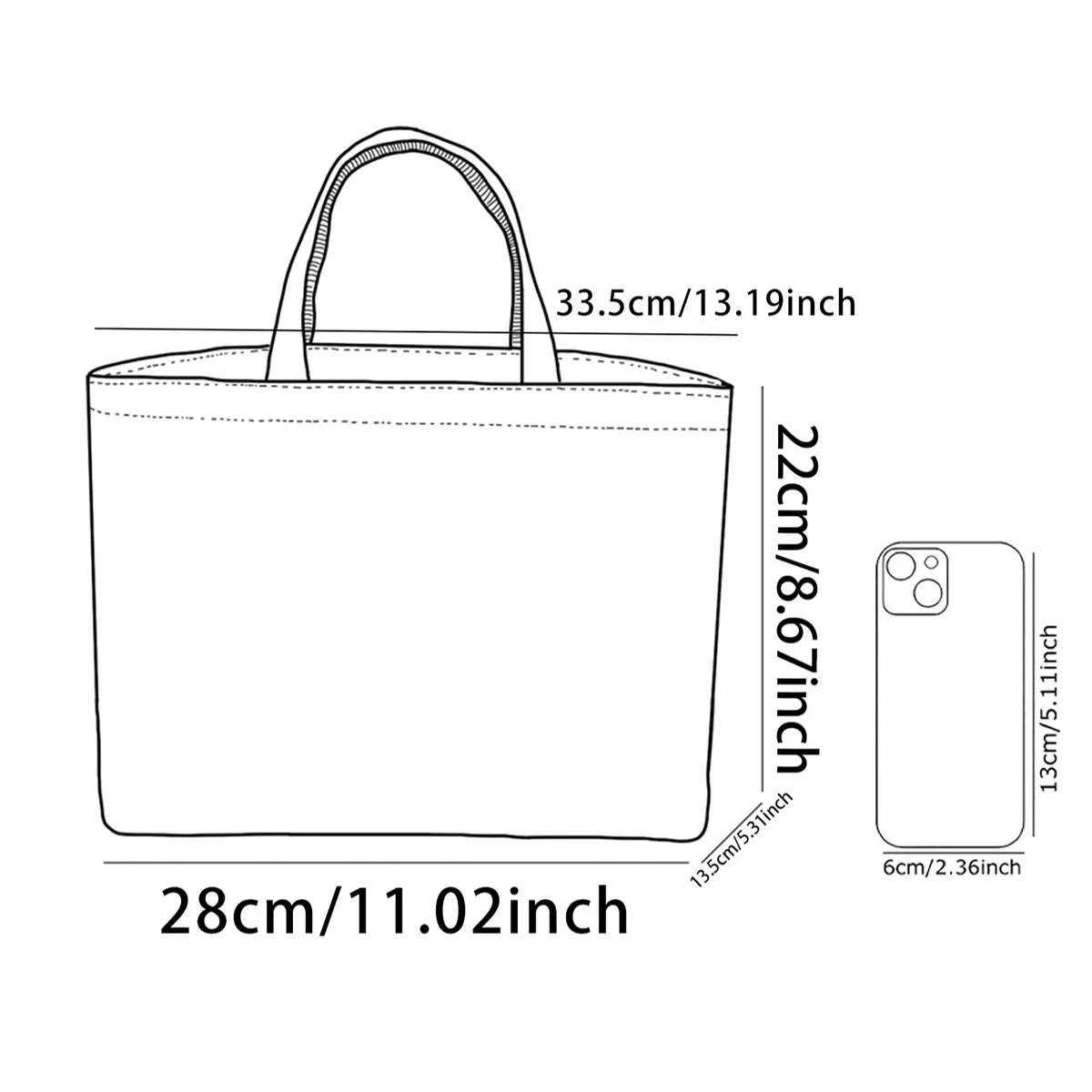 Large-capacity insulated lunch bag with aluminum foil lining, student lunch box with ice pack, reusable