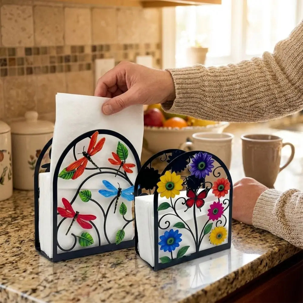 Creative Waterproof Acrylic Napkin Holder Rustproof Modern Paper Towel Shelf Sturdy Decorative Desktop Tissue Stand Hotel Use