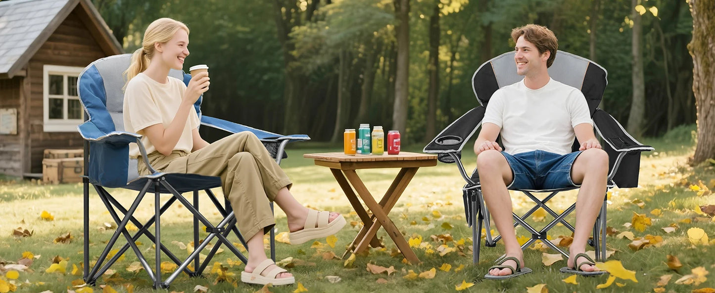 Rugged Folding Camp Chair – Heavy‑Duty Comfort for Every Outdoor Adventure