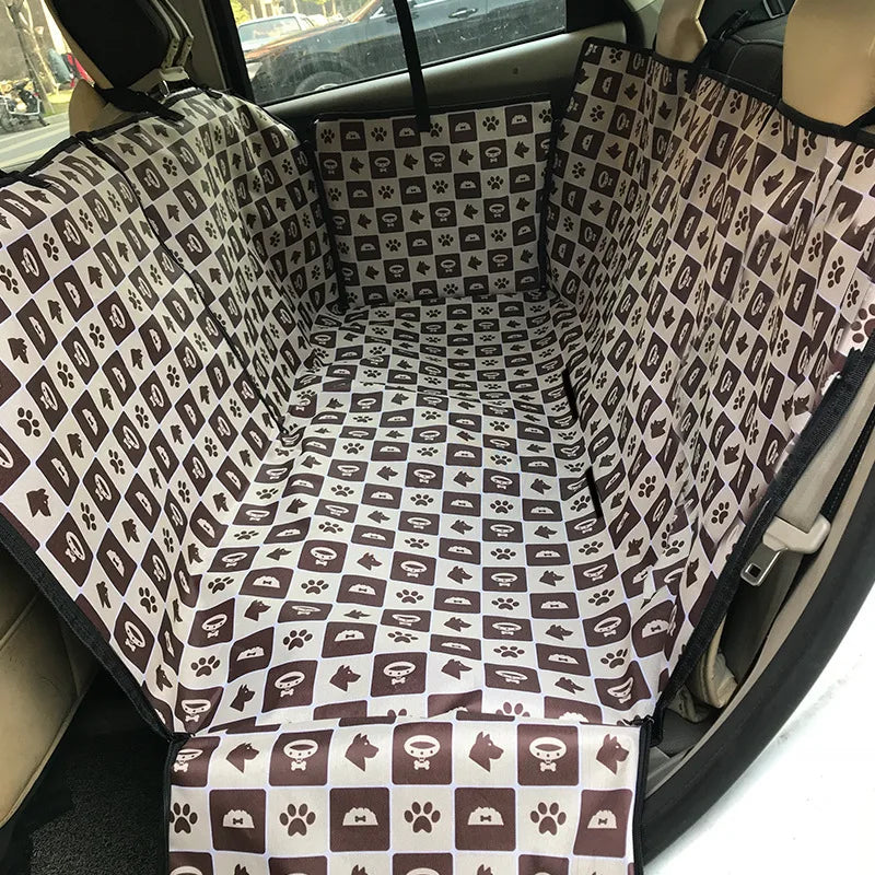 Dog Car Seat Cover Waterproof Pet Dog Carriers Travel Mat Hammock For Small Medium Large Dogs Car Rear Back Seat Safety Pad