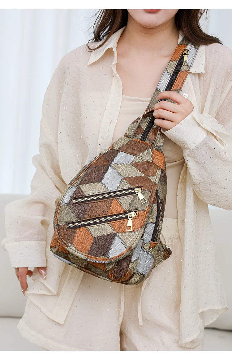 Fashion Women's Backpack Large Capacity Shoulder Bag Waterproof Chest Bag Multi Functional Crossbody Bag High Quality Handbags