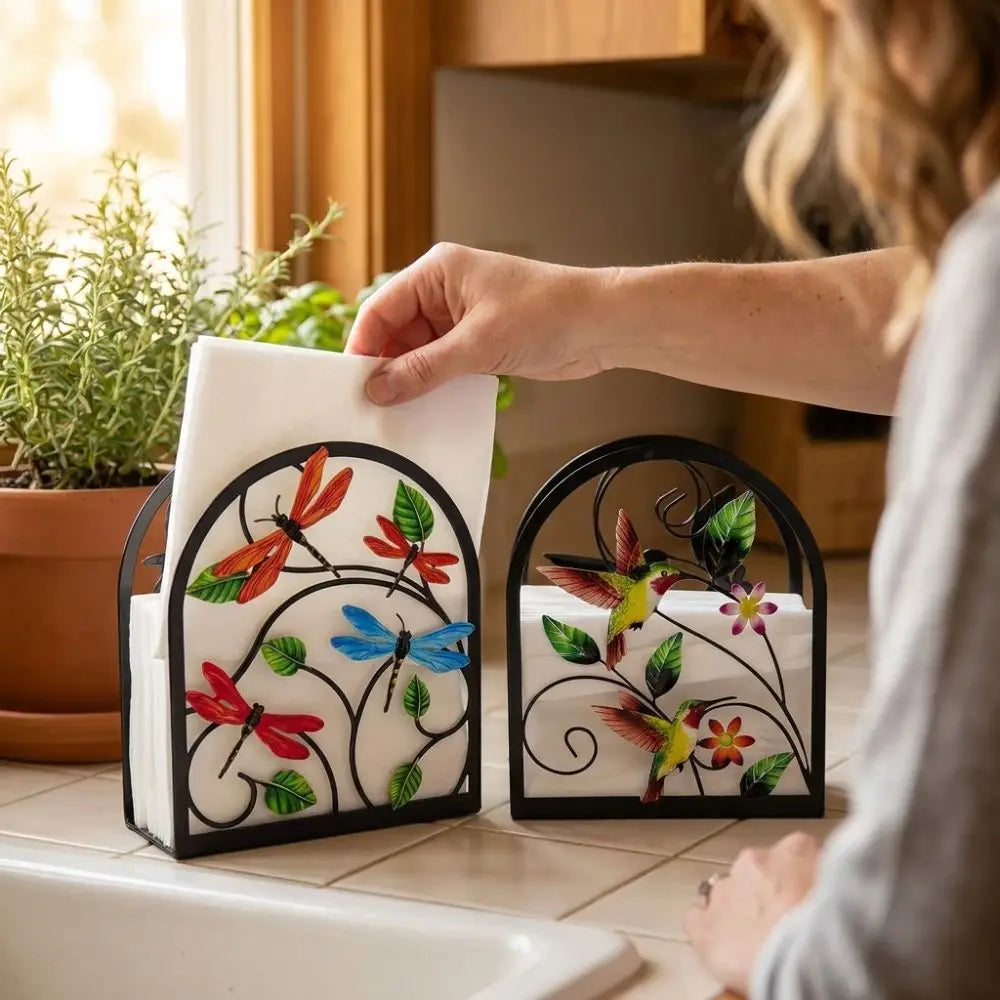 Creative Waterproof Acrylic Napkin Holder Rustproof Modern Paper Towel Shelf Sturdy Decorative Desktop Tissue Stand Hotel Use