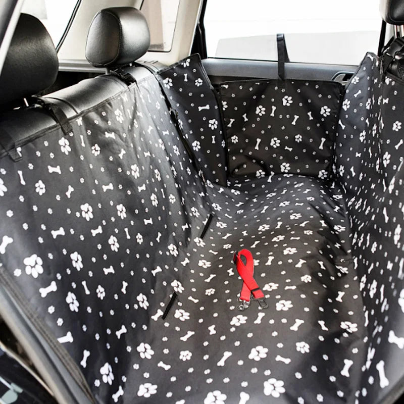 Dog Car Seat Cover Waterproof Pet Dog Carriers Travel Mat Hammock For Small Medium Large Dogs Car Rear Back Seat Safety Pad