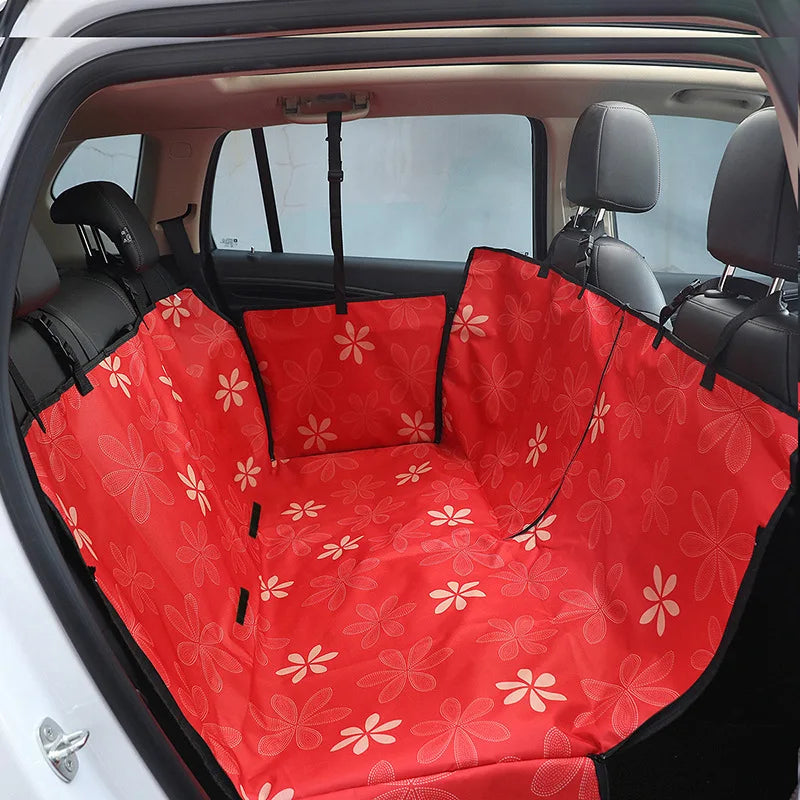 Dog Car Seat Cover Waterproof Pet Dog Carriers Travel Mat Hammock For Small Medium Large Dogs Car Rear Back Seat Safety Pad