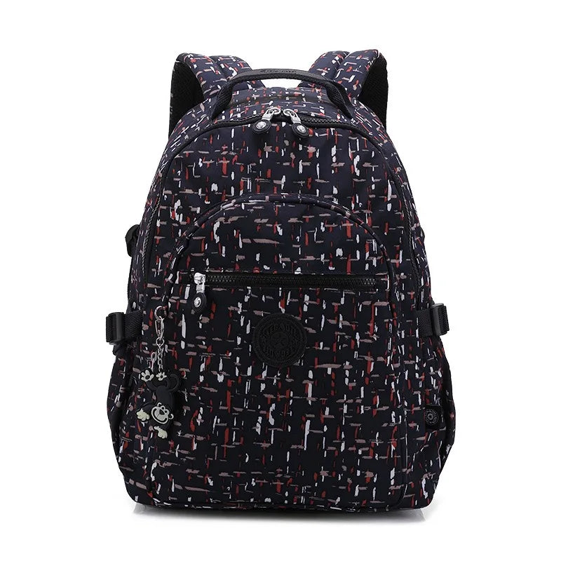2024 High Quality Flower Fashion Casual Waterproof A4 Women Men School Backpack 15.6'' 14'' Laptop Lightweight Travel Bag M1983