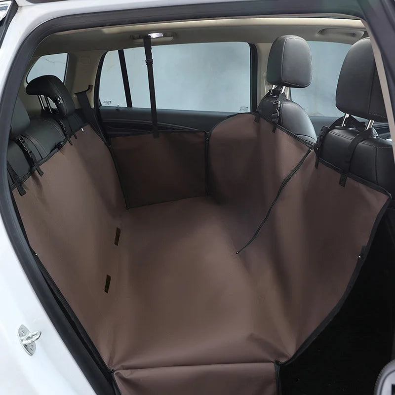 Dog Car Seat Cover Waterproof Pet Dog Carriers Travel Mat Hammock For Small Medium Large Dogs Car Rear Back Seat Safety Pad