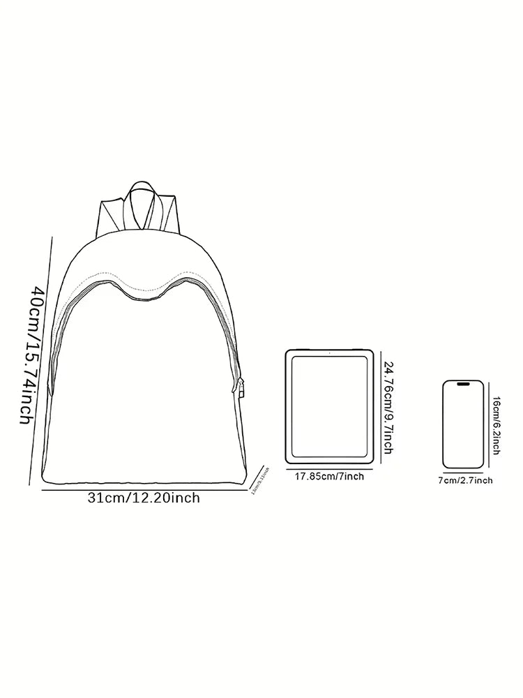 New men's and women's large capacity university backpacks, fashionable women's laptops, backpacks, cute girls' travel bags