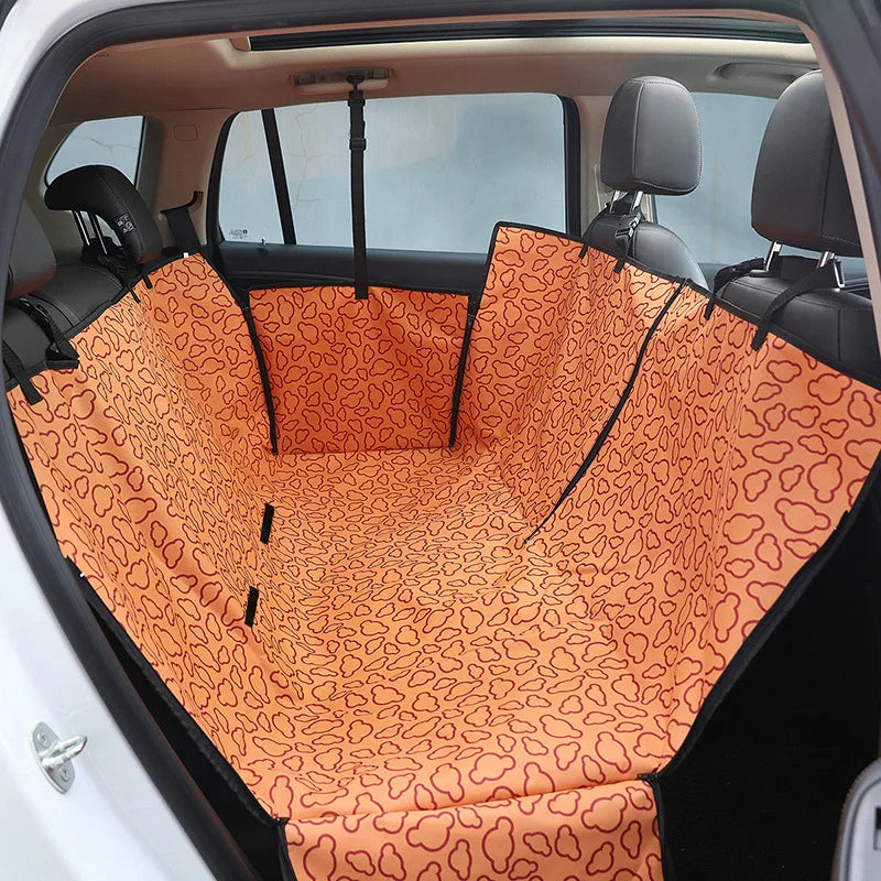 Dog Car Seat Cover Waterproof Pet Dog Carriers Travel Mat Hammock For Small Medium Large Dogs Car Rear Back Seat Safety Pad