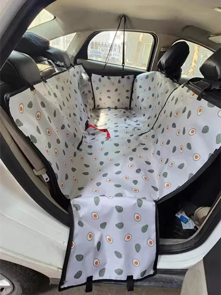 Dog Car Seat Cover Waterproof Pet Dog Carriers Travel Mat Hammock For Small Medium Large Dogs Car Rear Back Seat Safety Pad