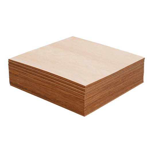 30PCS 30x30cm Basswood Sheets, 3mm Thick DIY Wood Boards, Rectangle Blank Wooden for Crafts, Laser Engraving, Home Decor
