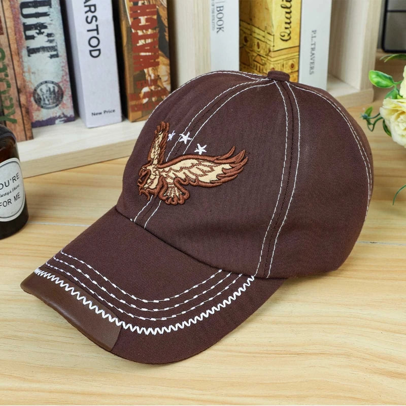 Patriotic Flying Eagle Embroidery Patch Baseball Cap