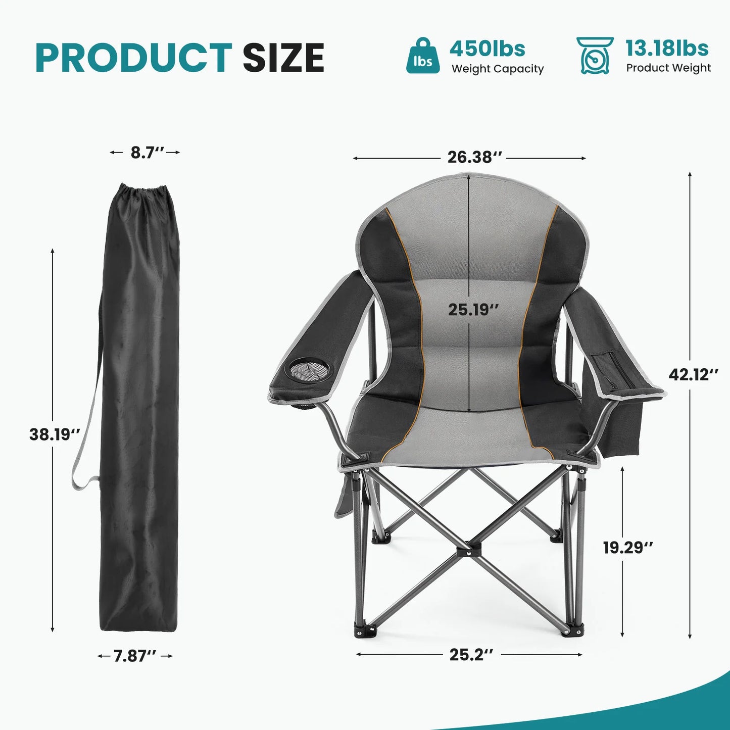 Rugged Folding Camp Chair – Heavy‑Duty Comfort for Every Outdoor Adventure