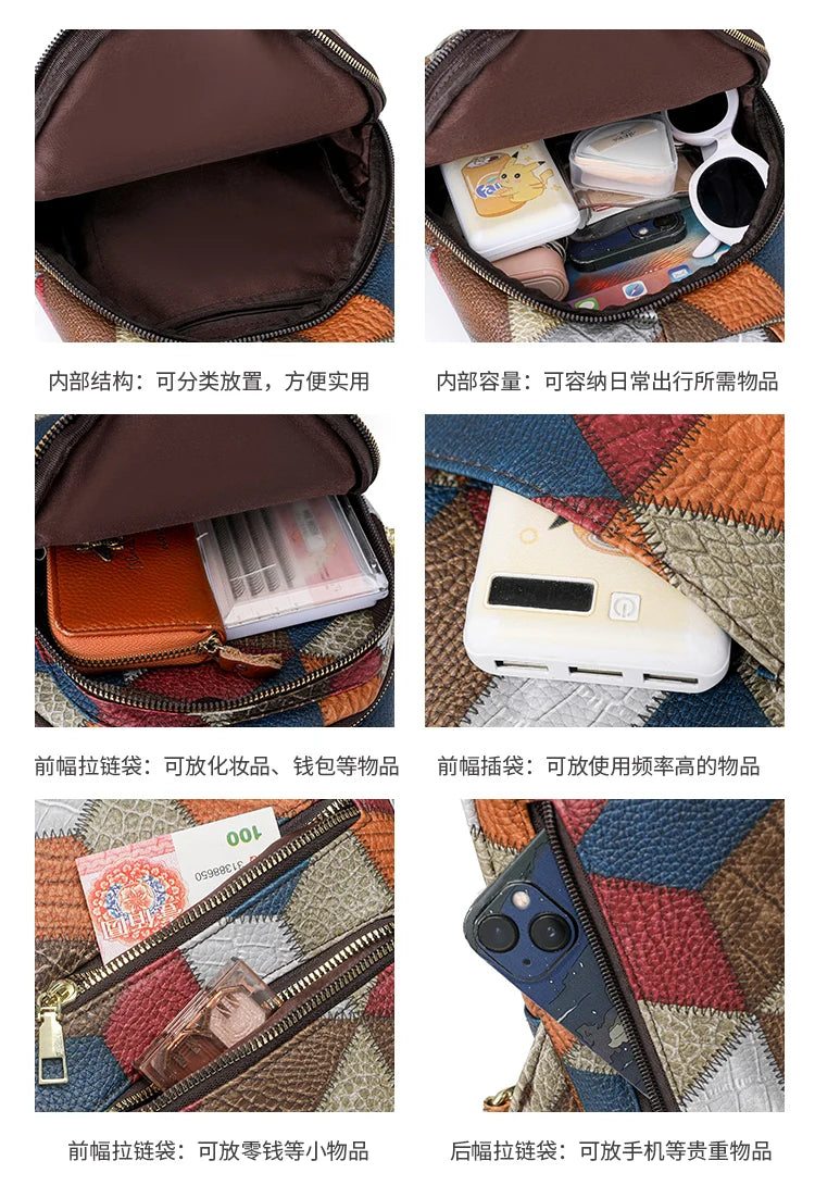 Fashion Women's Backpack Large Capacity Shoulder Bag Waterproof Chest Bag Multi Functional Crossbody Bag High Quality Handbags