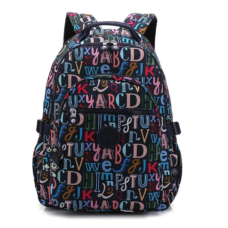 2024 High Quality Flower Fashion Casual Waterproof A4 Women Men School Backpack 15.6'' 14'' Laptop Lightweight Travel Bag M1983