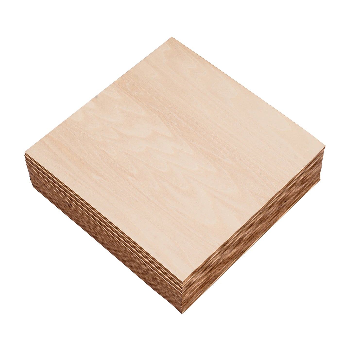 30PCS 30x30cm Basswood Sheets, 3mm Thick DIY Wood Boards, Rectangle Blank Wooden for Crafts, Laser Engraving, Home Decor