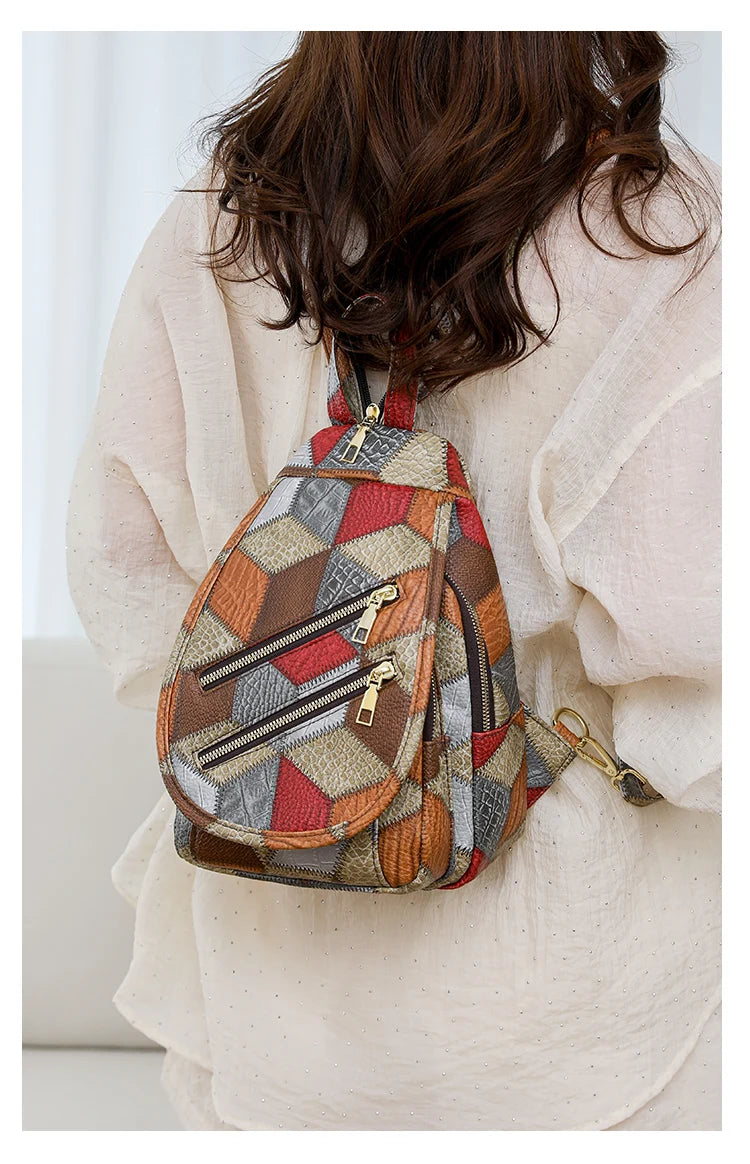 Fashion Women's Backpack Large Capacity Shoulder Bag Waterproof Chest Bag Multi Functional Crossbody Bag High Quality Handbags