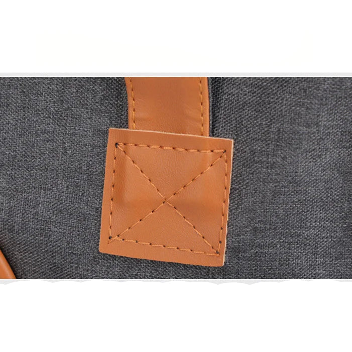 pet carrying bag with leather trim