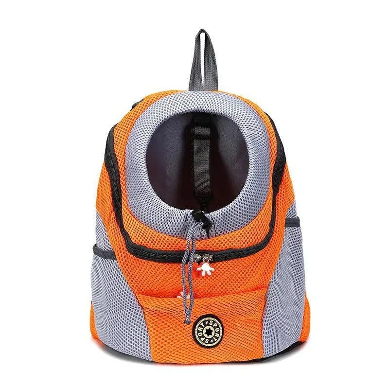 pet-carrier backpack in orange