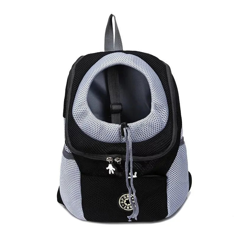 black pet carrier backpack