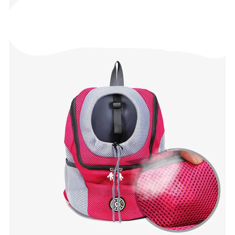 smaller pink pet-carrier backpack